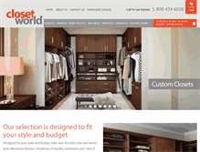 Tablet Screenshot of closetworld.com